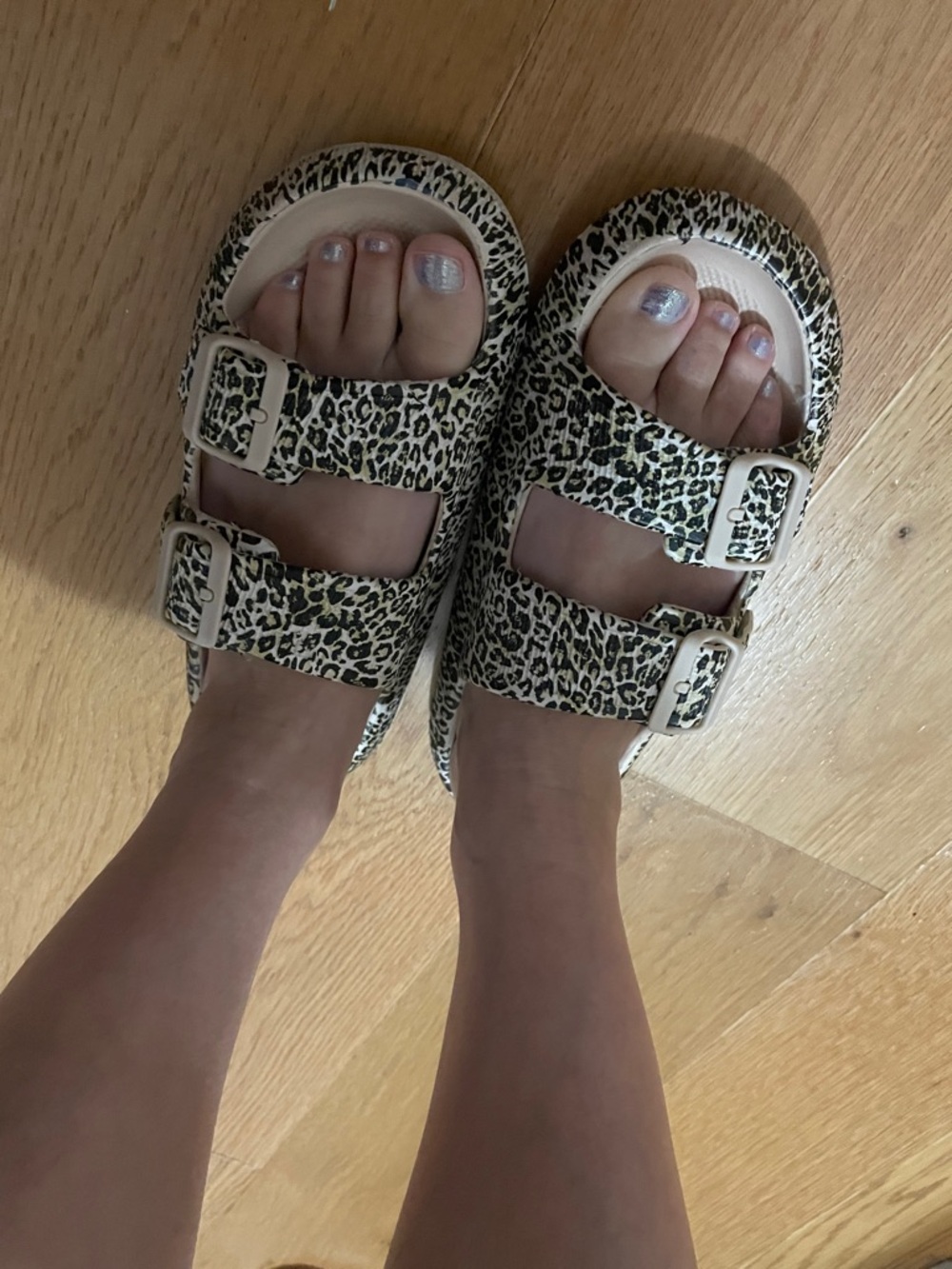 Leopard Print Thick-Soled Slip-On Sandals for Women 🐆 - Picture 9 of 13